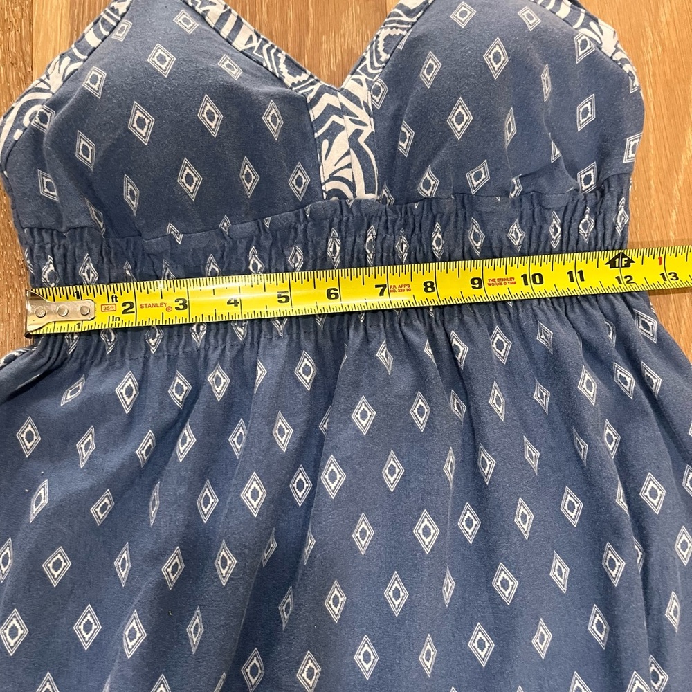 Athleta blue and white printed midi sundress - Picture 4 of 7